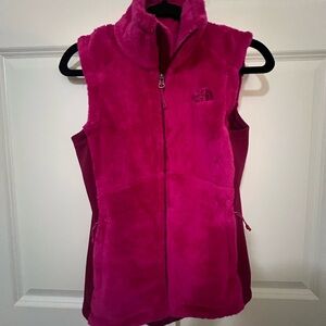 The North Face Pink Puffer Vest Quilted Sleeveless